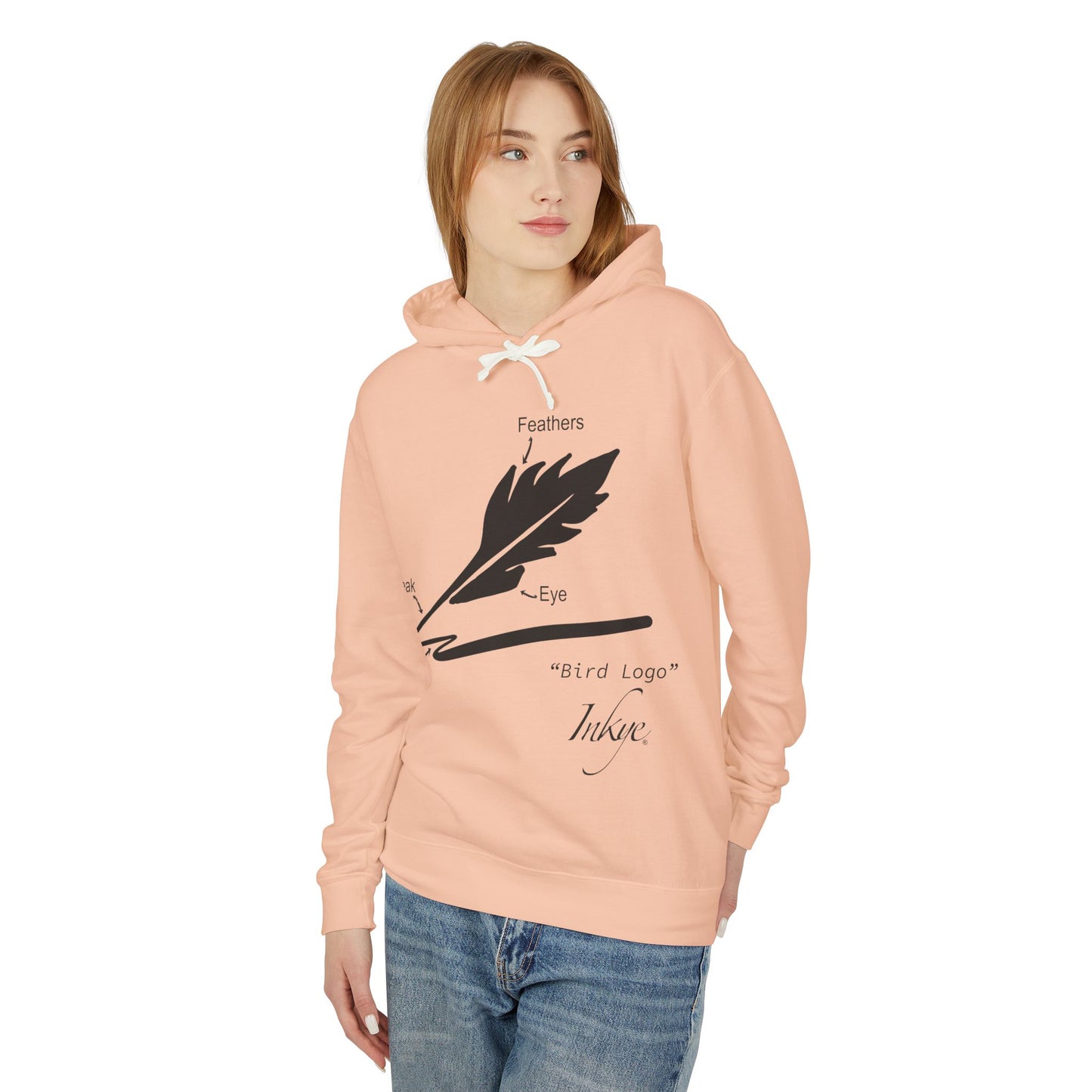 Define "Bird Logo" Unisex Lightweight Hooded Sweatshirt