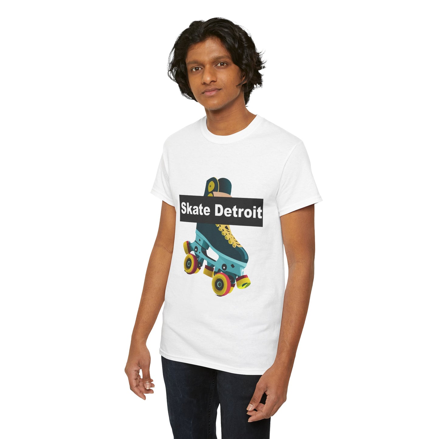 "Skating Detroit" Unisex Cotton Tee