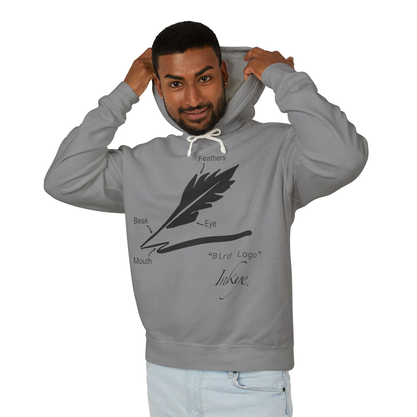 Define "Bird Logo" Unisex Lightweight Hooded Sweatshirt