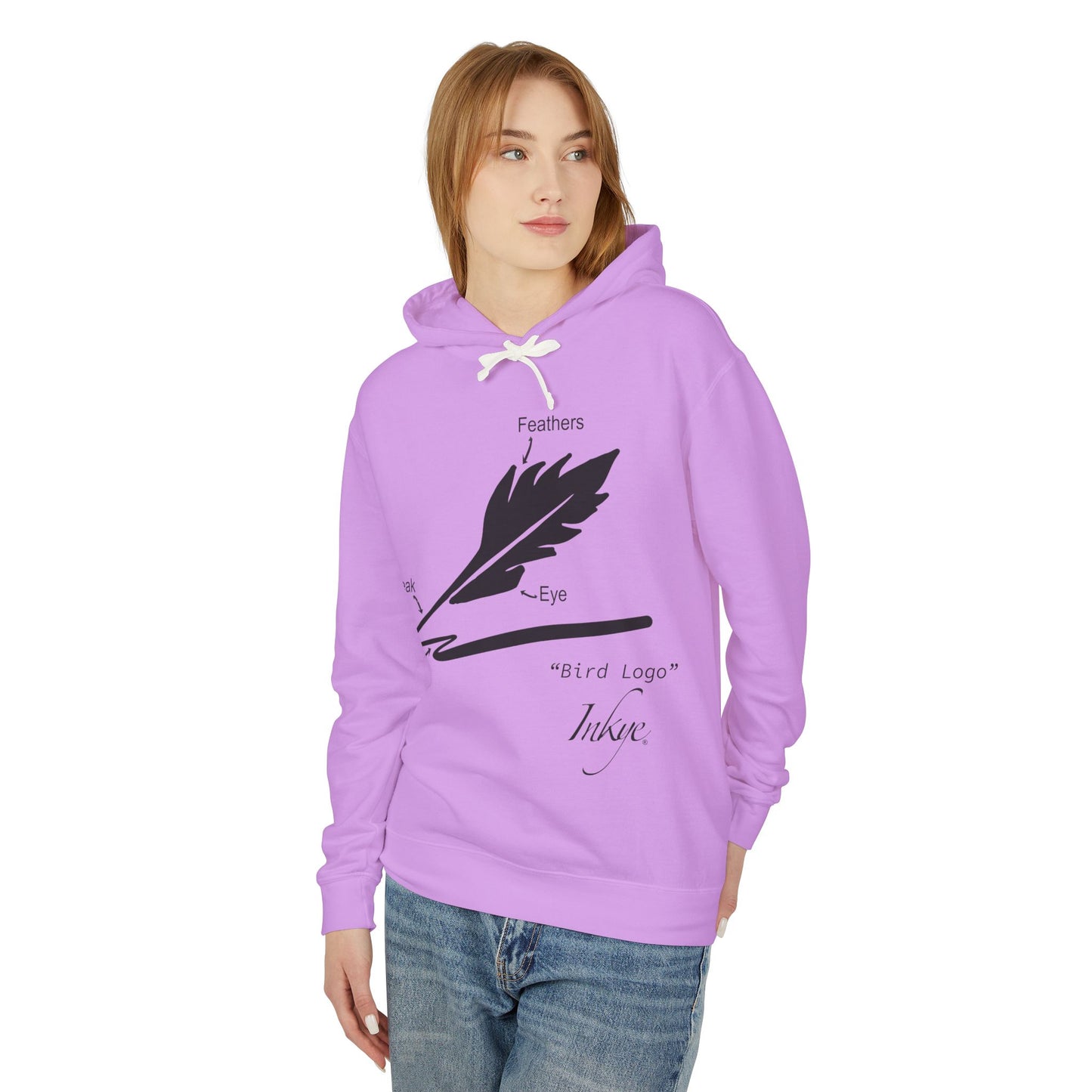 Define "Bird Logo" Unisex Lightweight Hooded Sweatshirt
