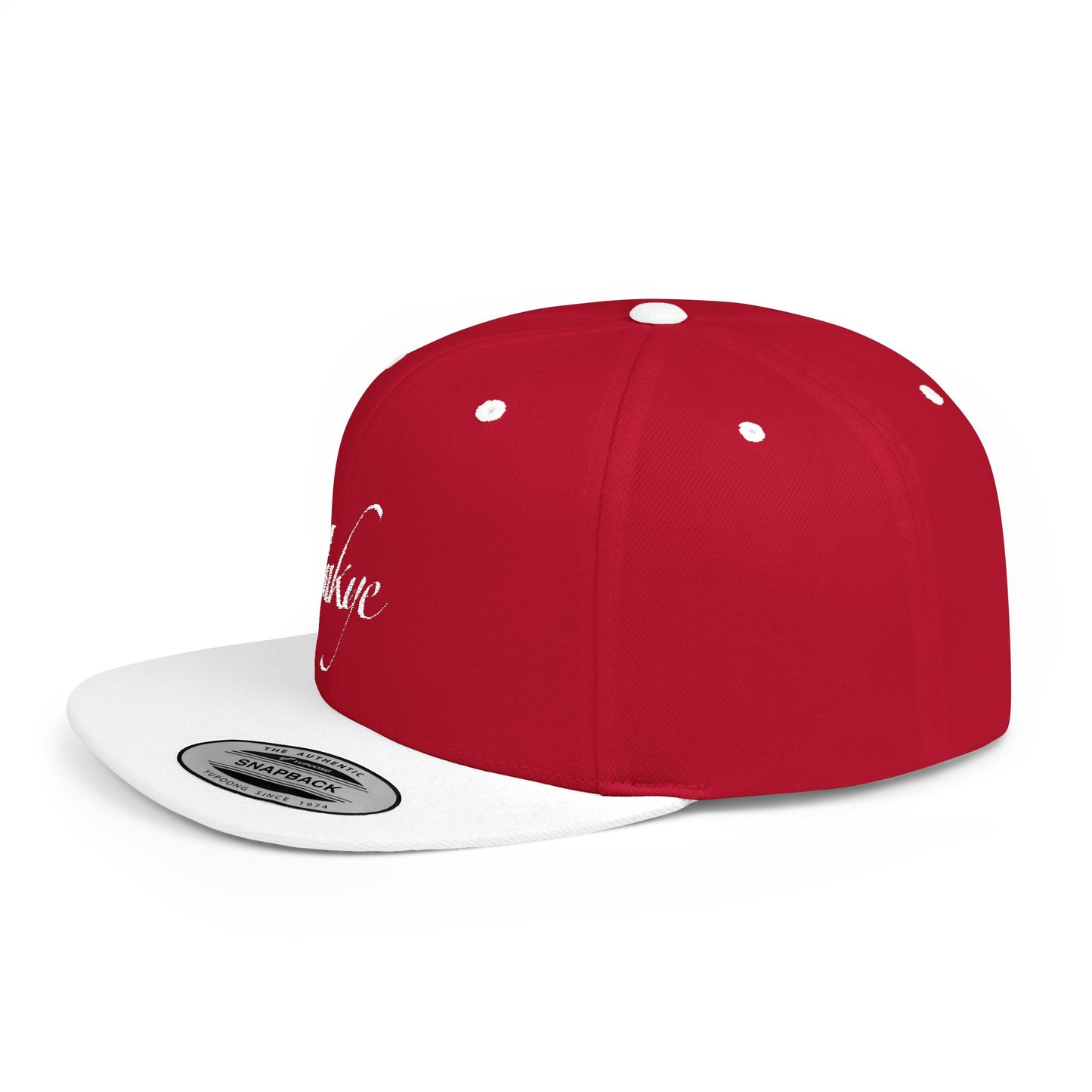 Hat "White Label" Inkye Logo Flat Bill Snapback