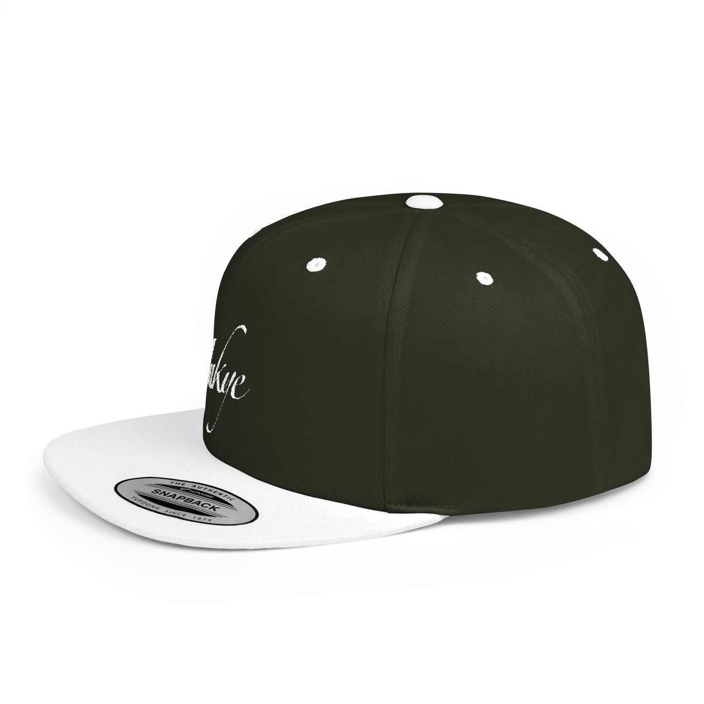 Hat "White Label" Inkye Logo Flat Bill Snapback