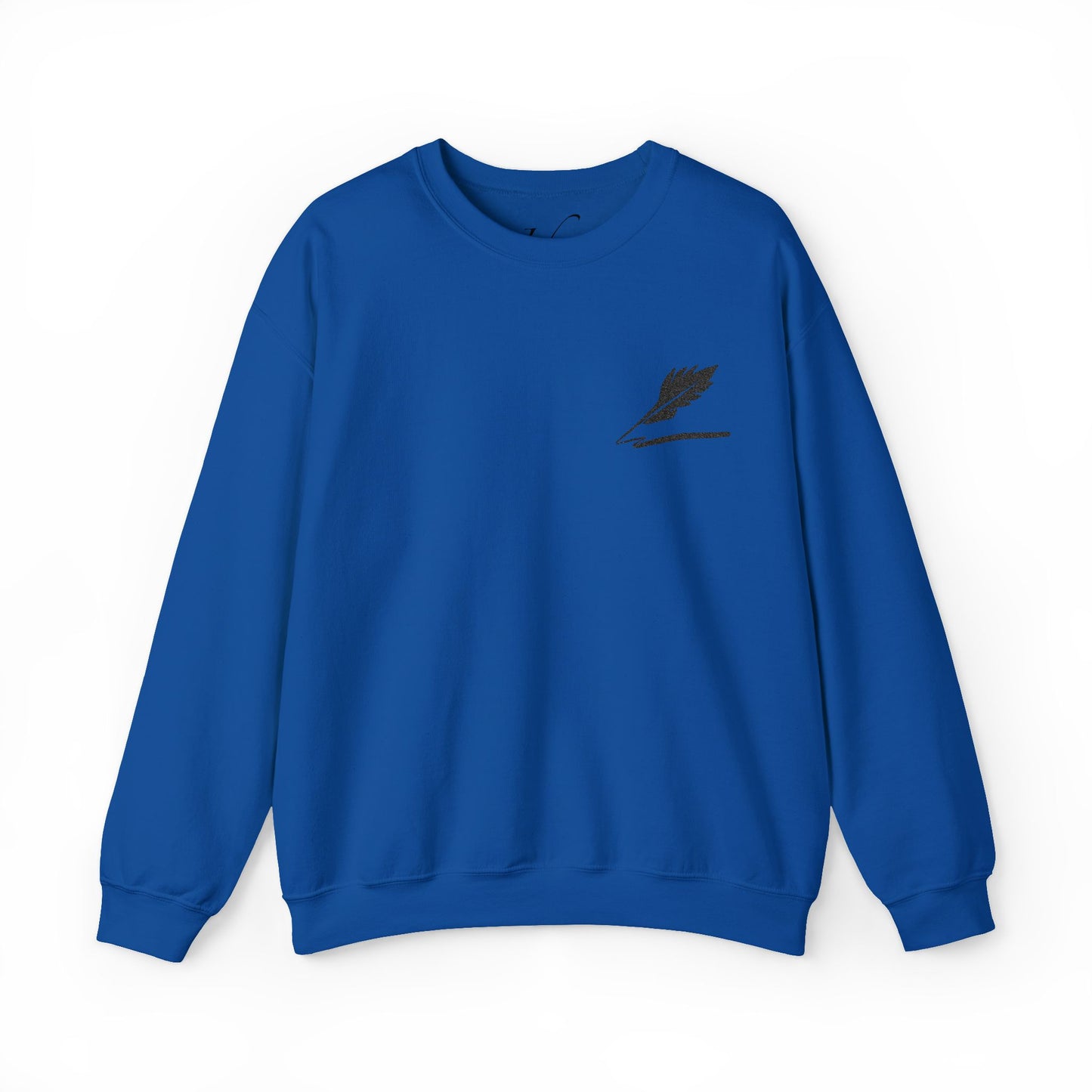 Embroider Unisex Bird Logo Crewneck Sweatshirt