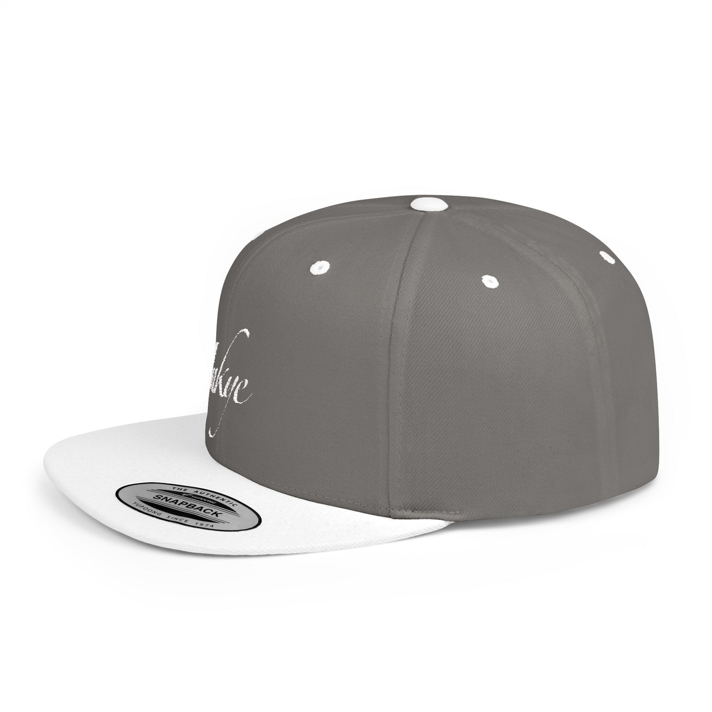 Hat "White Label" Inkye Logo Flat Bill Snapback