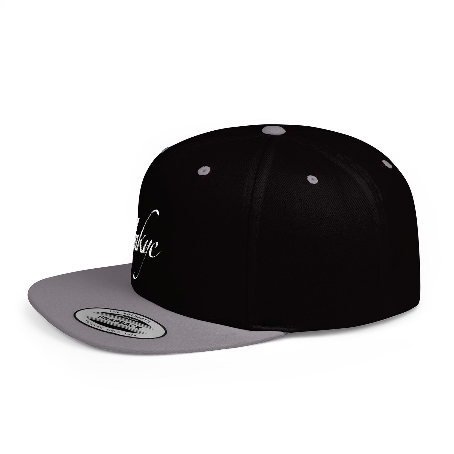 Hat "White Label" Inkye Logo Flat Bill Snapback