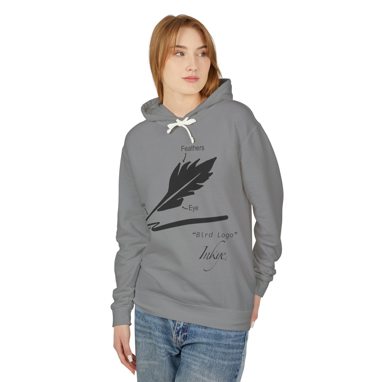 Define "Bird Logo" Unisex Lightweight Hooded Sweatshirt