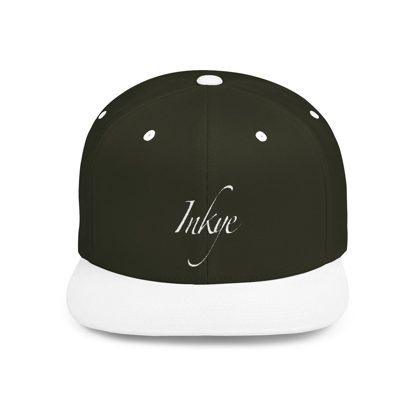 Hat "White Label" Inkye Logo Flat Bill Snapback