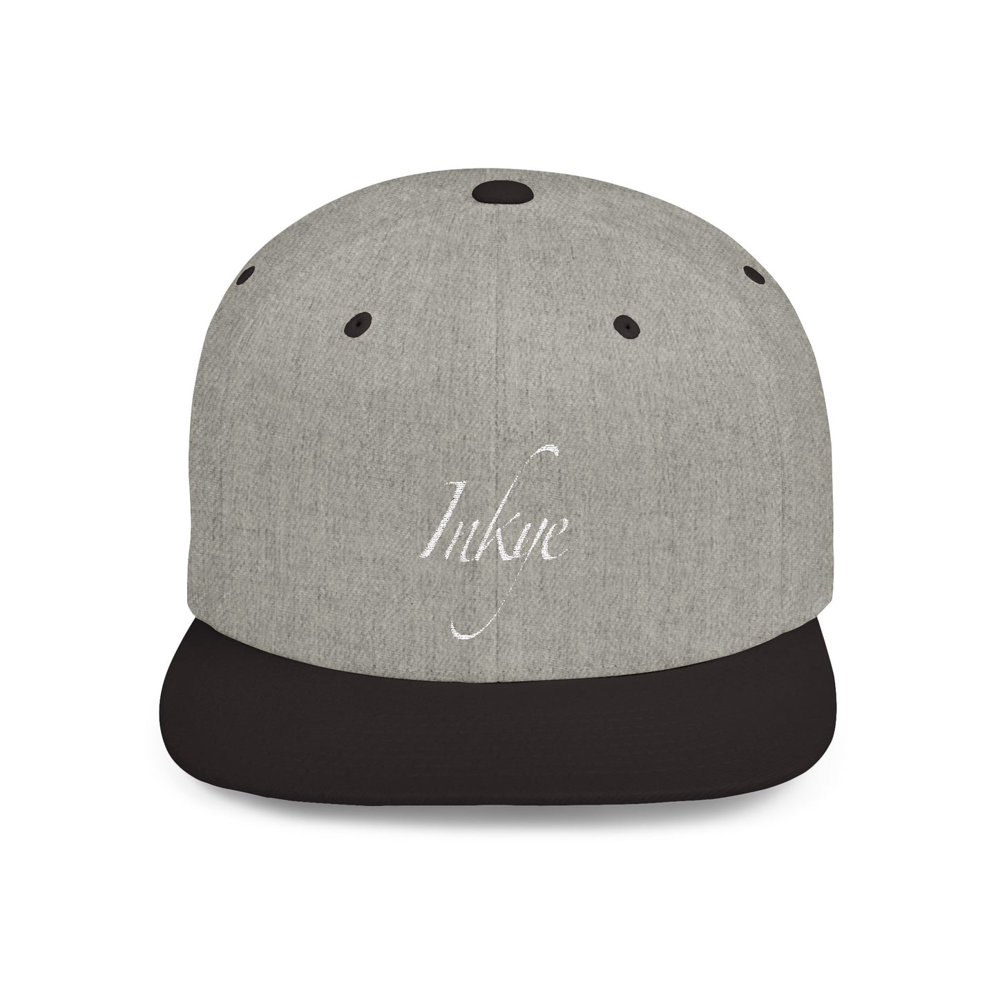 Hat "White Label" Inkye Logo Flat Bill Snapback