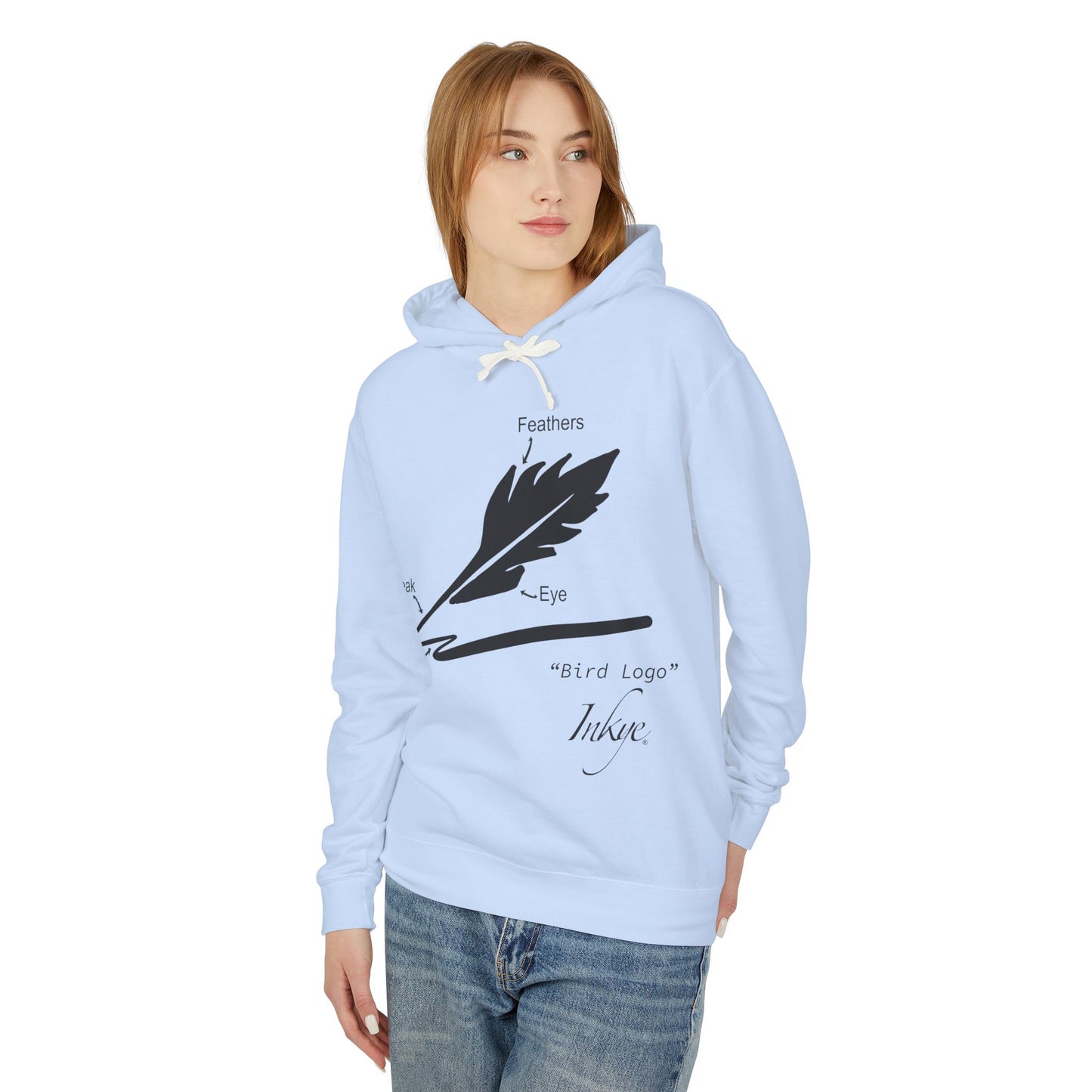 Define "Bird Logo" Unisex Lightweight Hooded Sweatshirt
