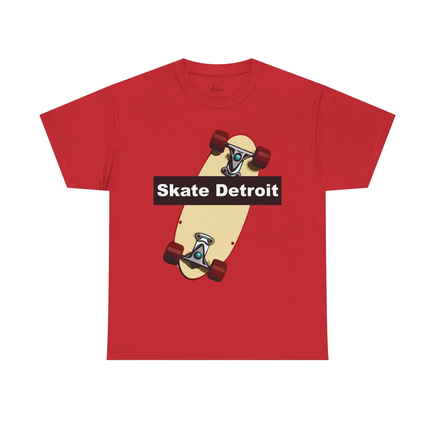 "Skate Board in Detroit" Unisex Cotton Tee