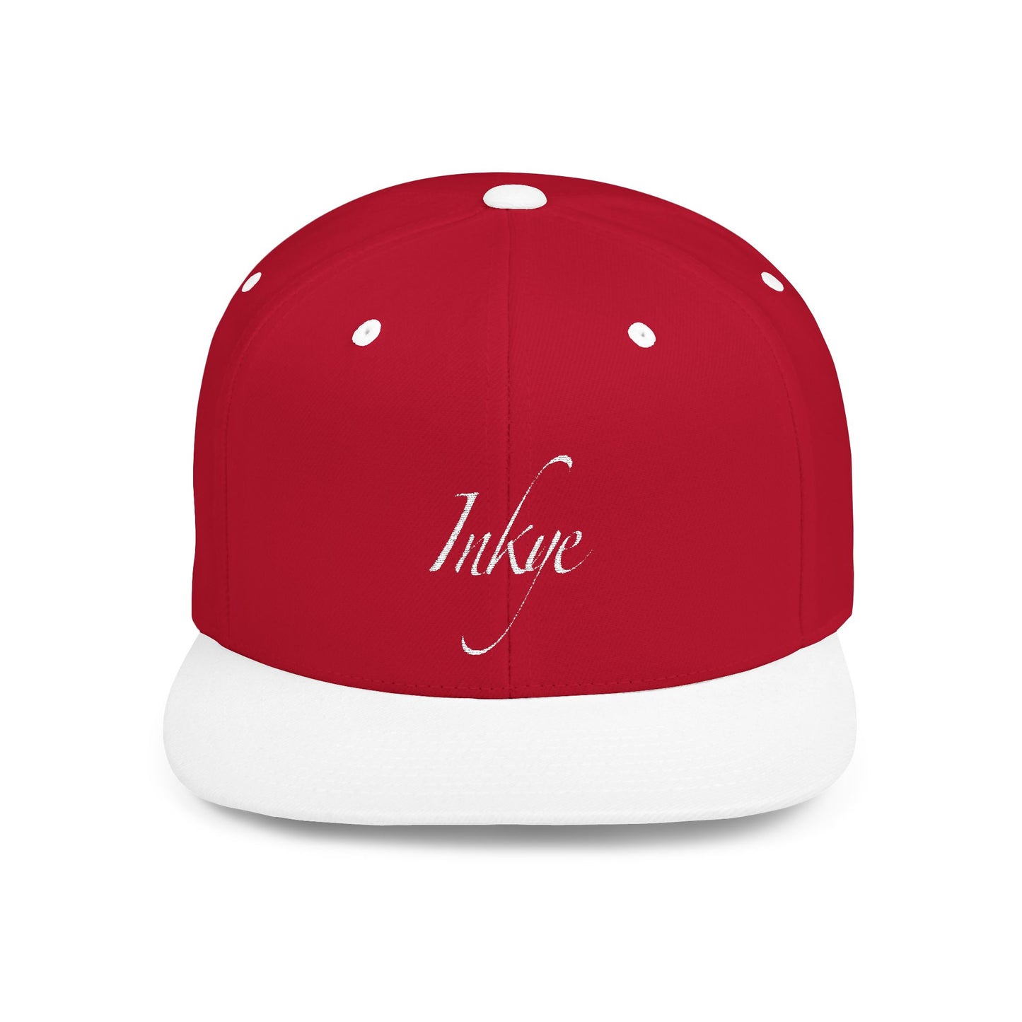 Hat "White Label" Inkye Logo Flat Bill Snapback