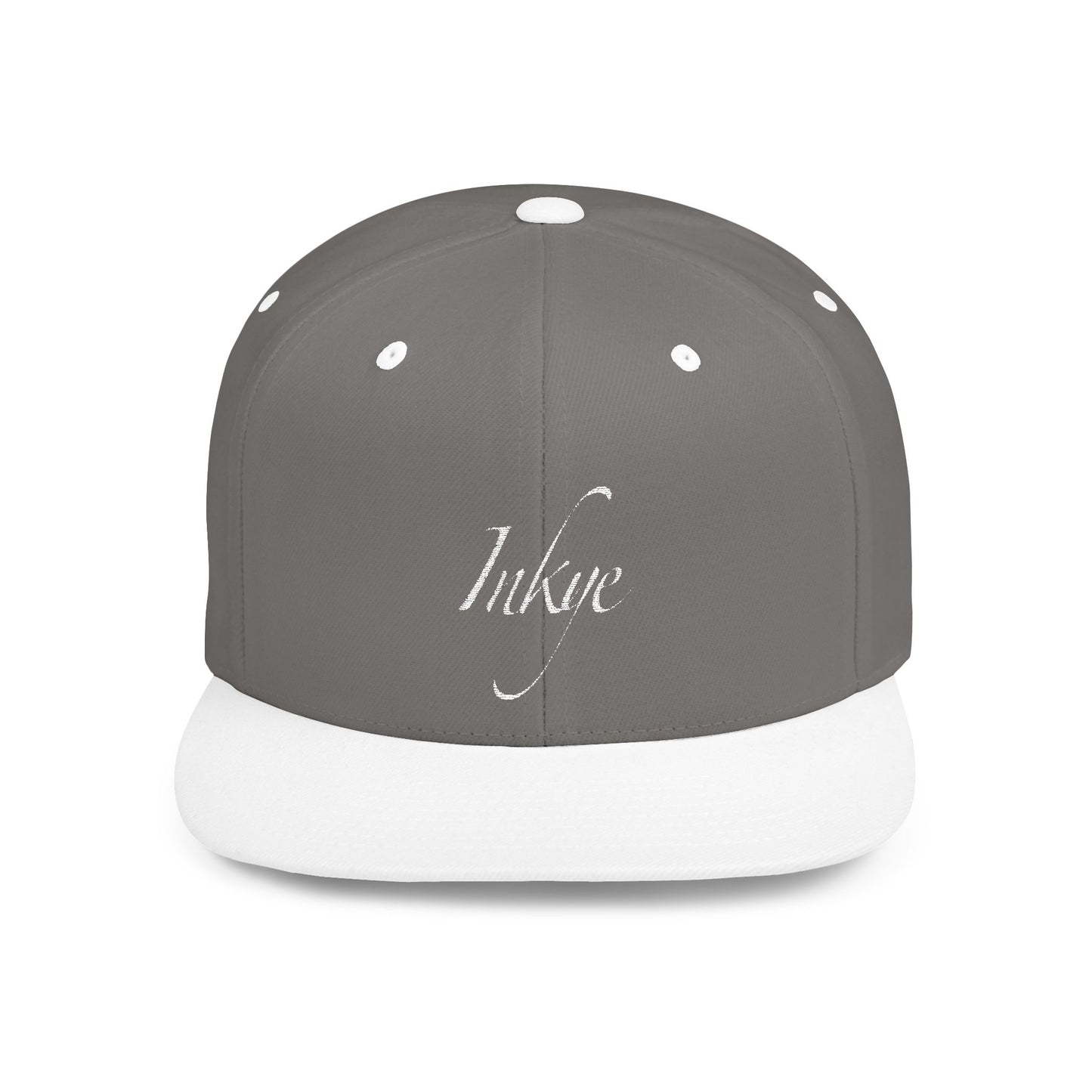 Hat "White Label" Inkye Logo Flat Bill Snapback