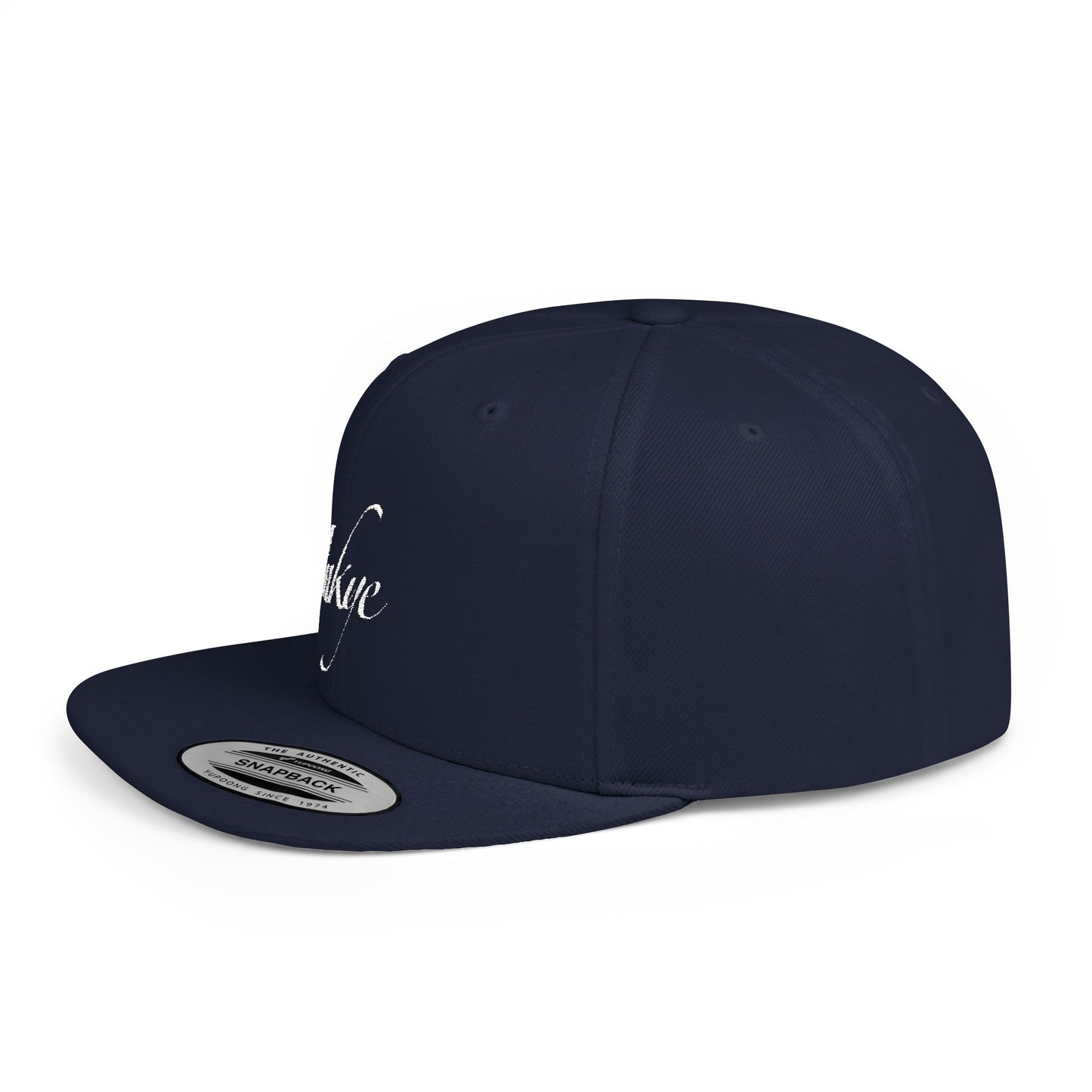 Hat "White Label" Inkye Logo Flat Bill Snapback