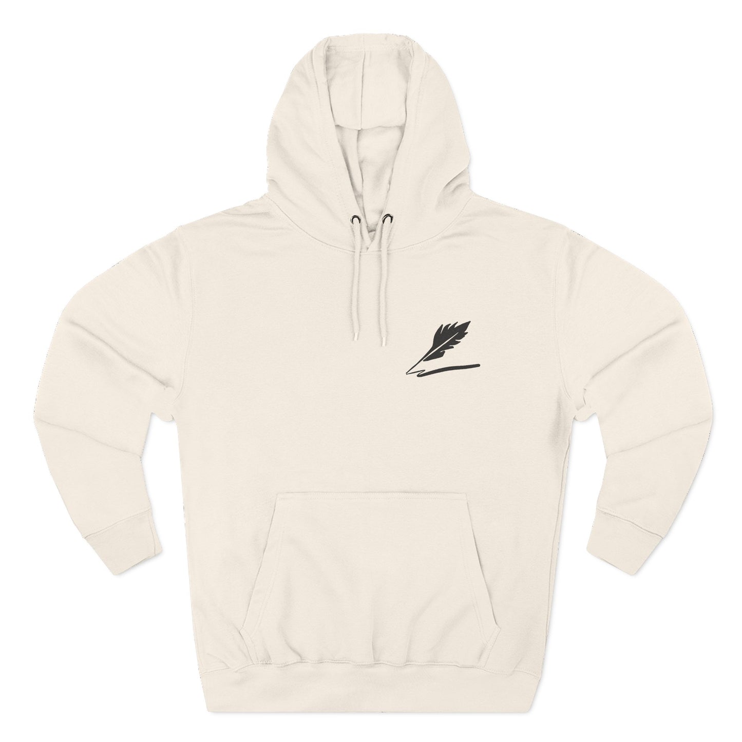Embroider Bird Logo Fleece Hoodie