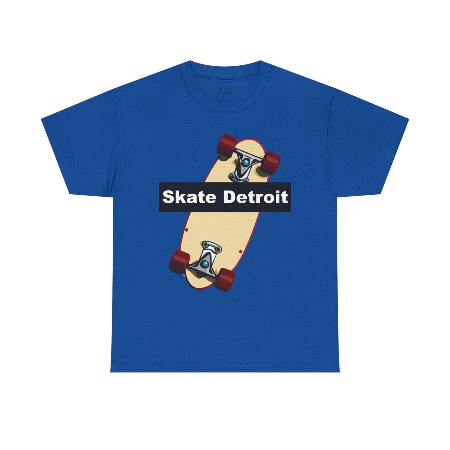 "Skate Board in Detroit" Unisex Cotton Tee