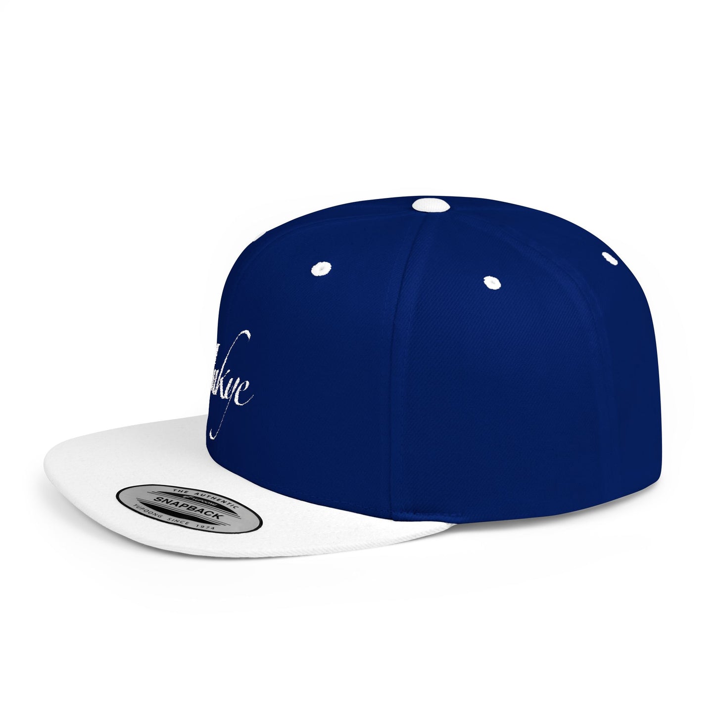 Hat "White Label" Inkye Logo Flat Bill Snapback