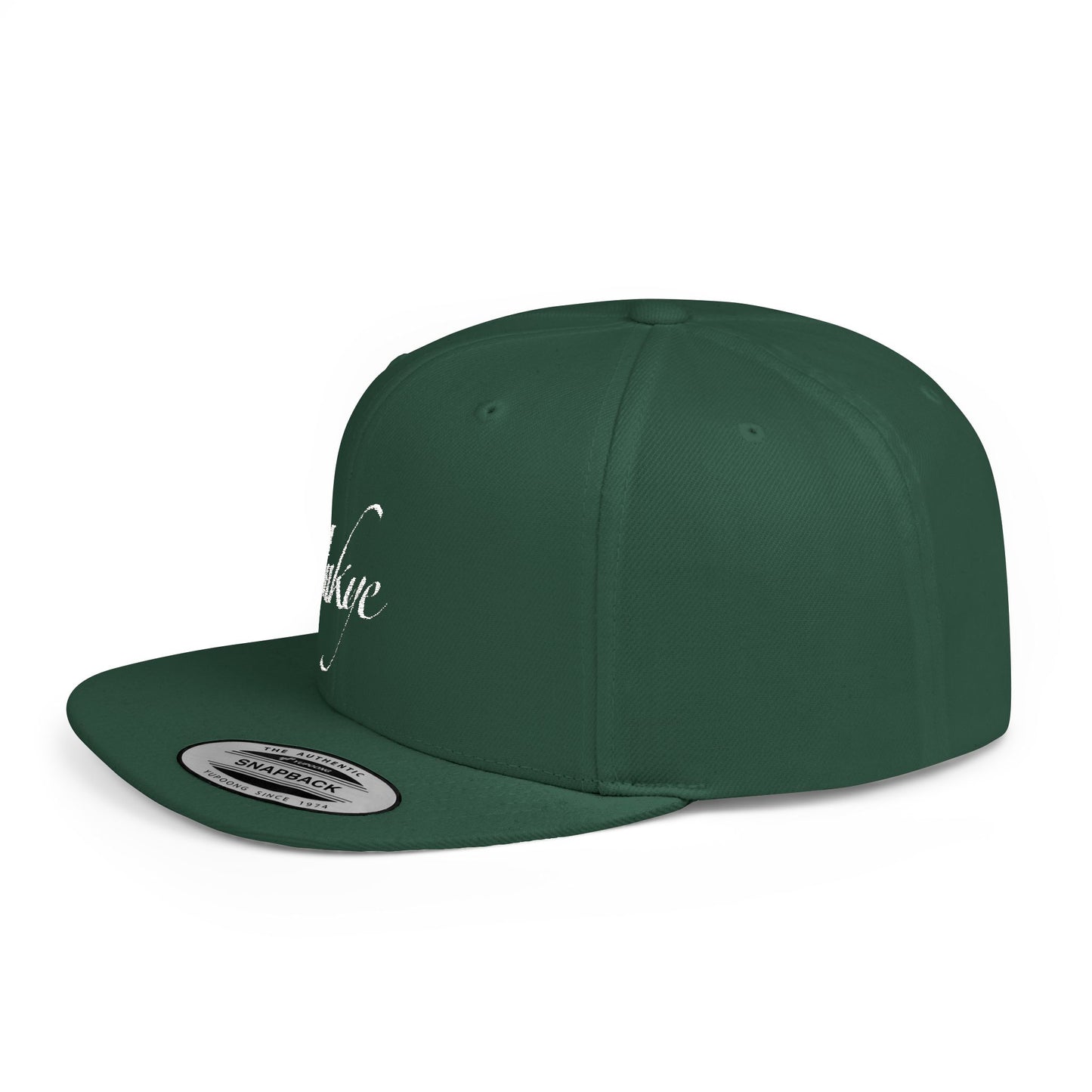 Hat "White Label" Inkye Logo Flat Bill Snapback