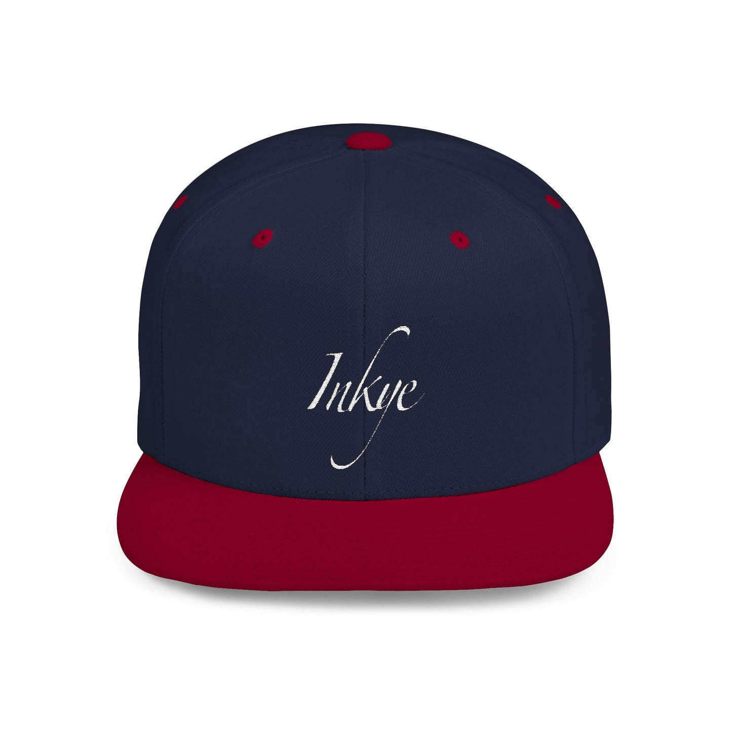 Hat "White Label" Inkye Logo Flat Bill Snapback