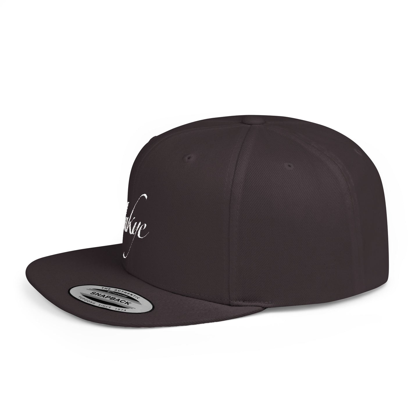 Hat "White Label" Inkye Logo Flat Bill Snapback