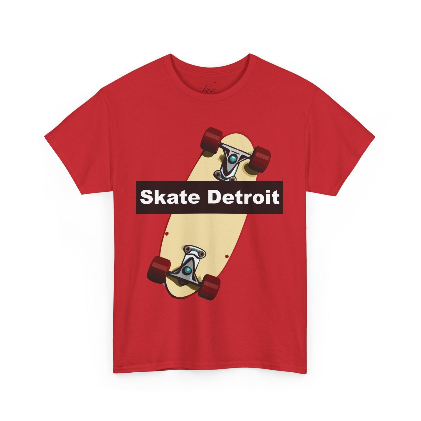 "Skate Board in Detroit" Unisex Cotton Tee