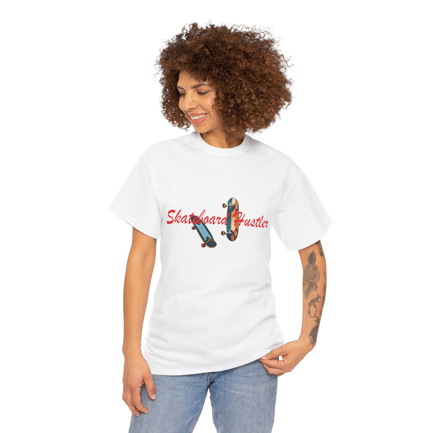"Skate Hustler" Unisex Cotton Tee