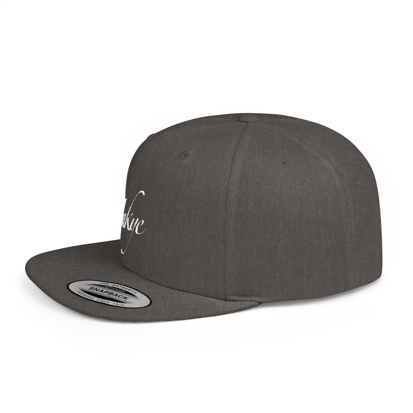 Hat "White Label" Inkye Logo Flat Bill Snapback