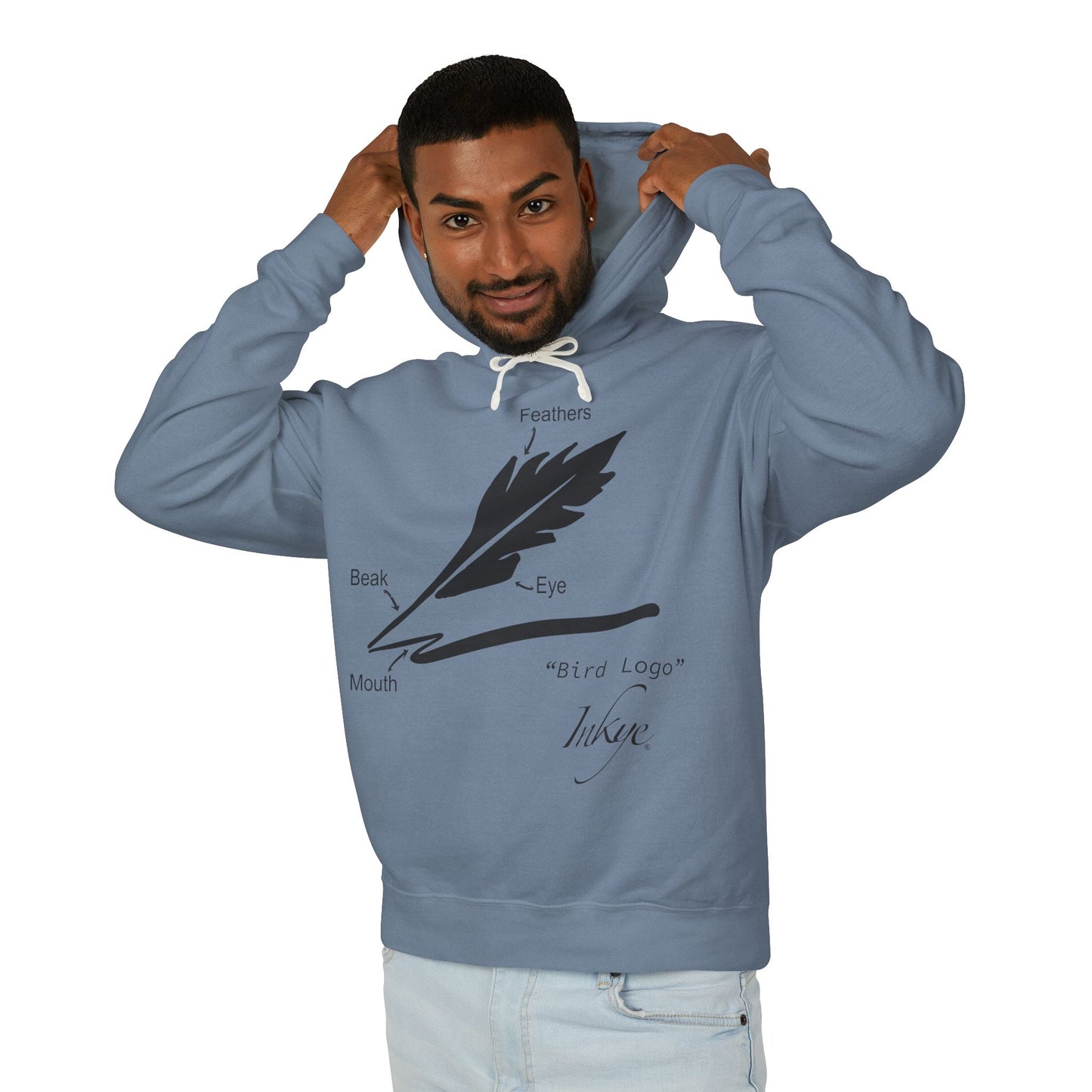 Define "Bird Logo" Unisex Lightweight Hooded Sweatshirt