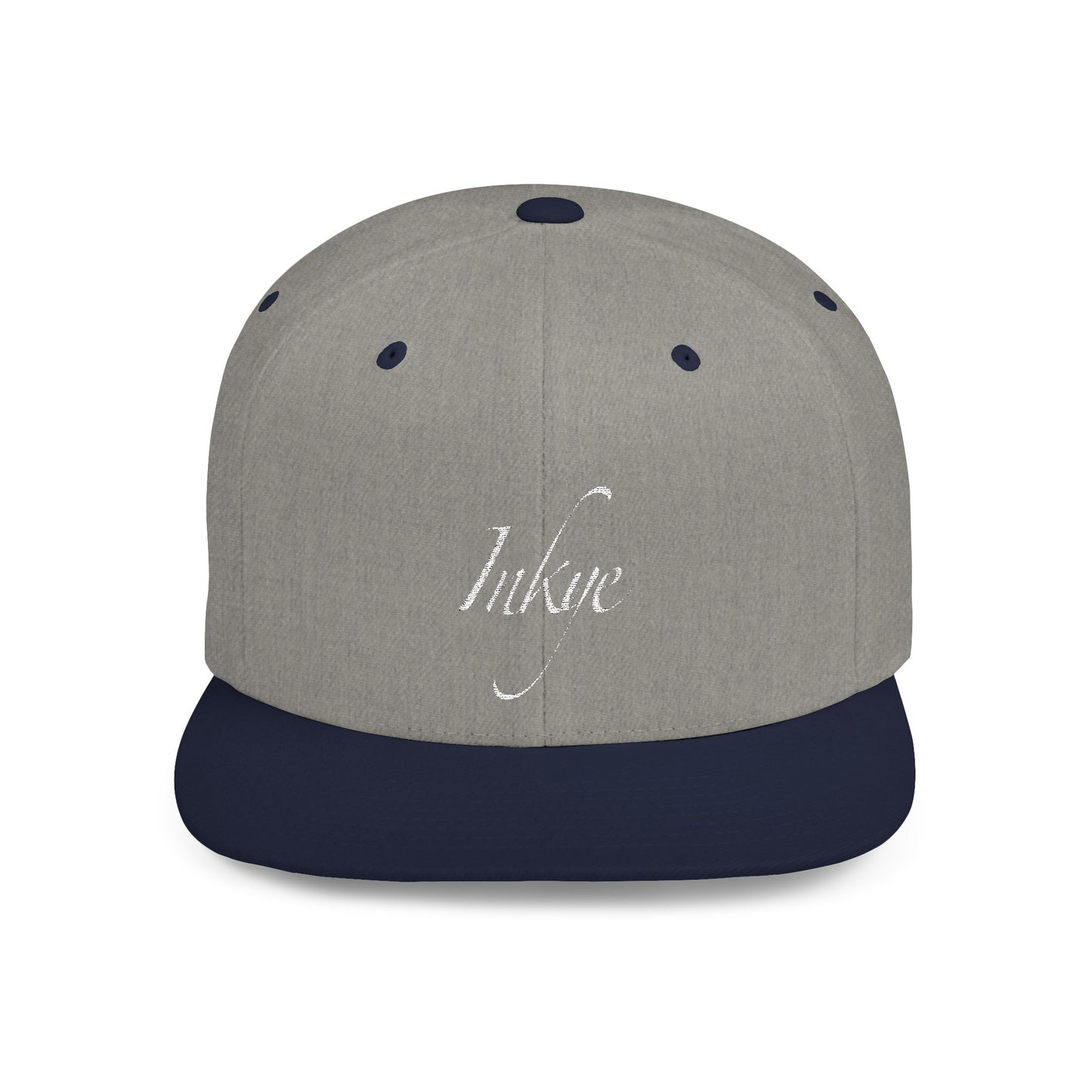 Hat "White Label" Inkye Logo Flat Bill Snapback
