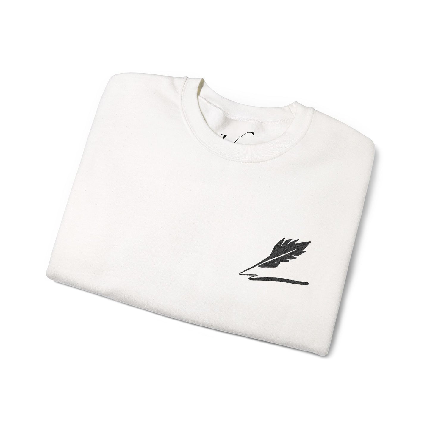 Embroider Unisex Bird Logo Crewneck Sweatshirt