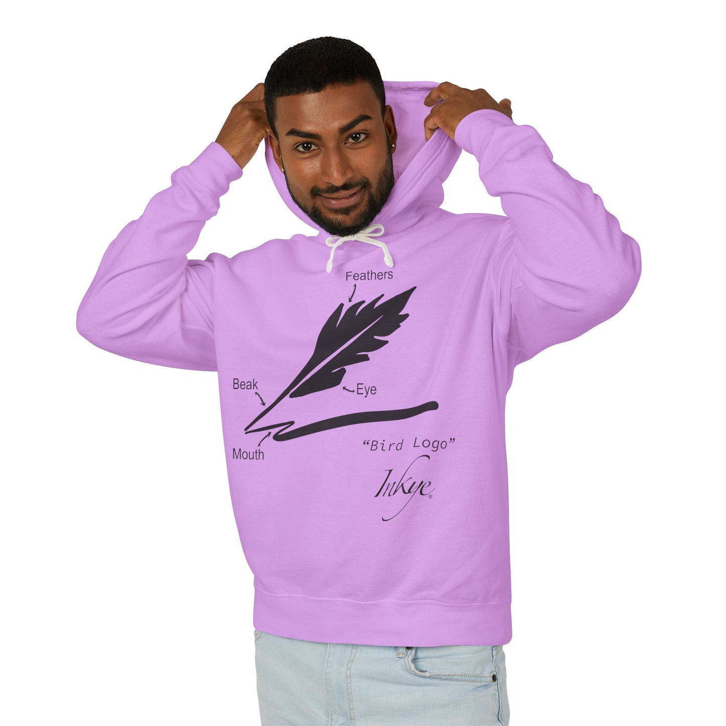 Define "Bird Logo" Unisex Lightweight Hooded Sweatshirt