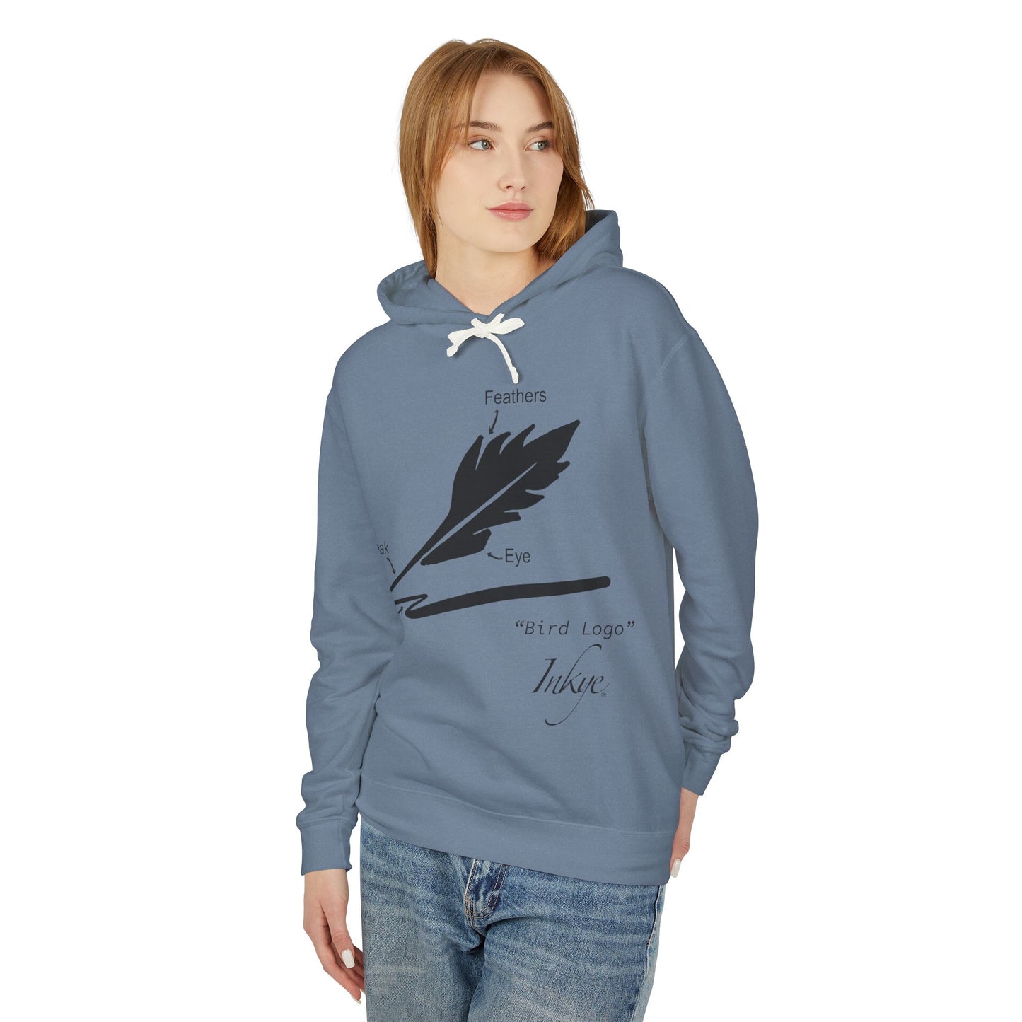 Define "Bird Logo" Unisex Lightweight Hooded Sweatshirt