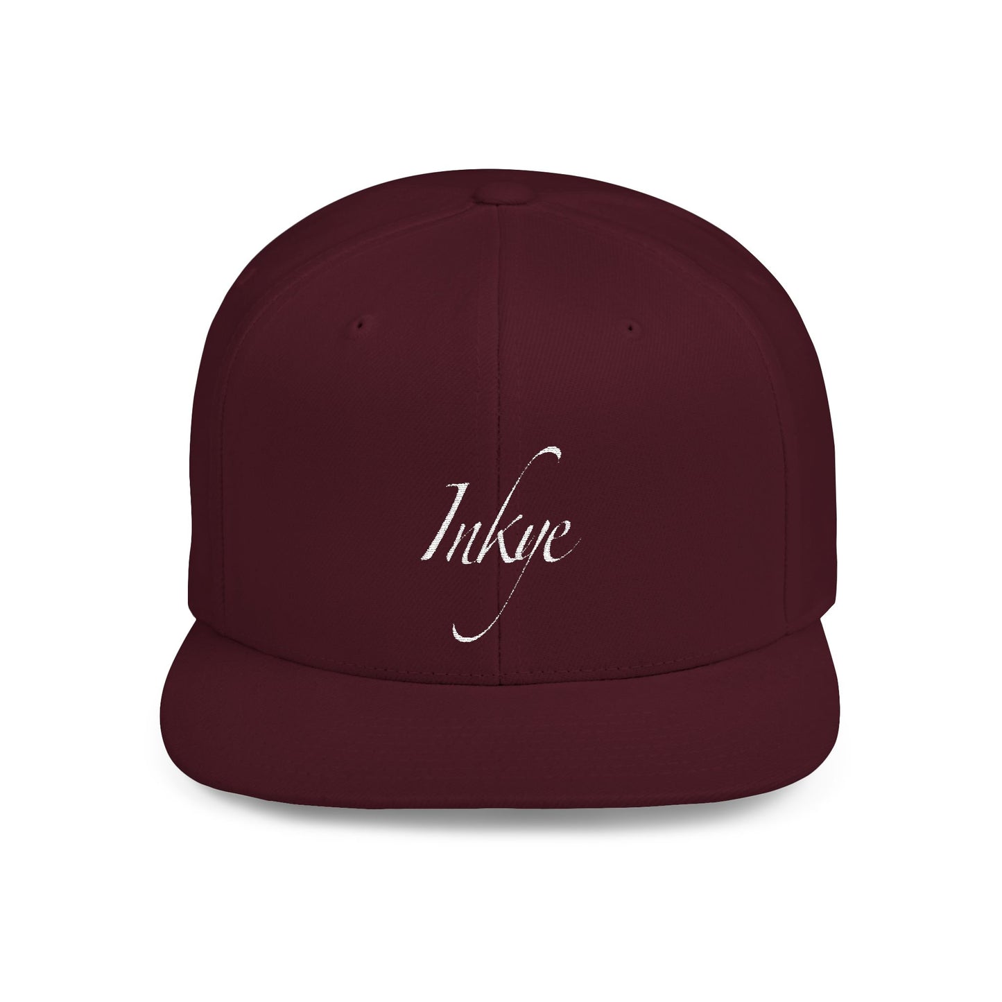 Hat "White Label" Inkye Logo Flat Bill Snapback