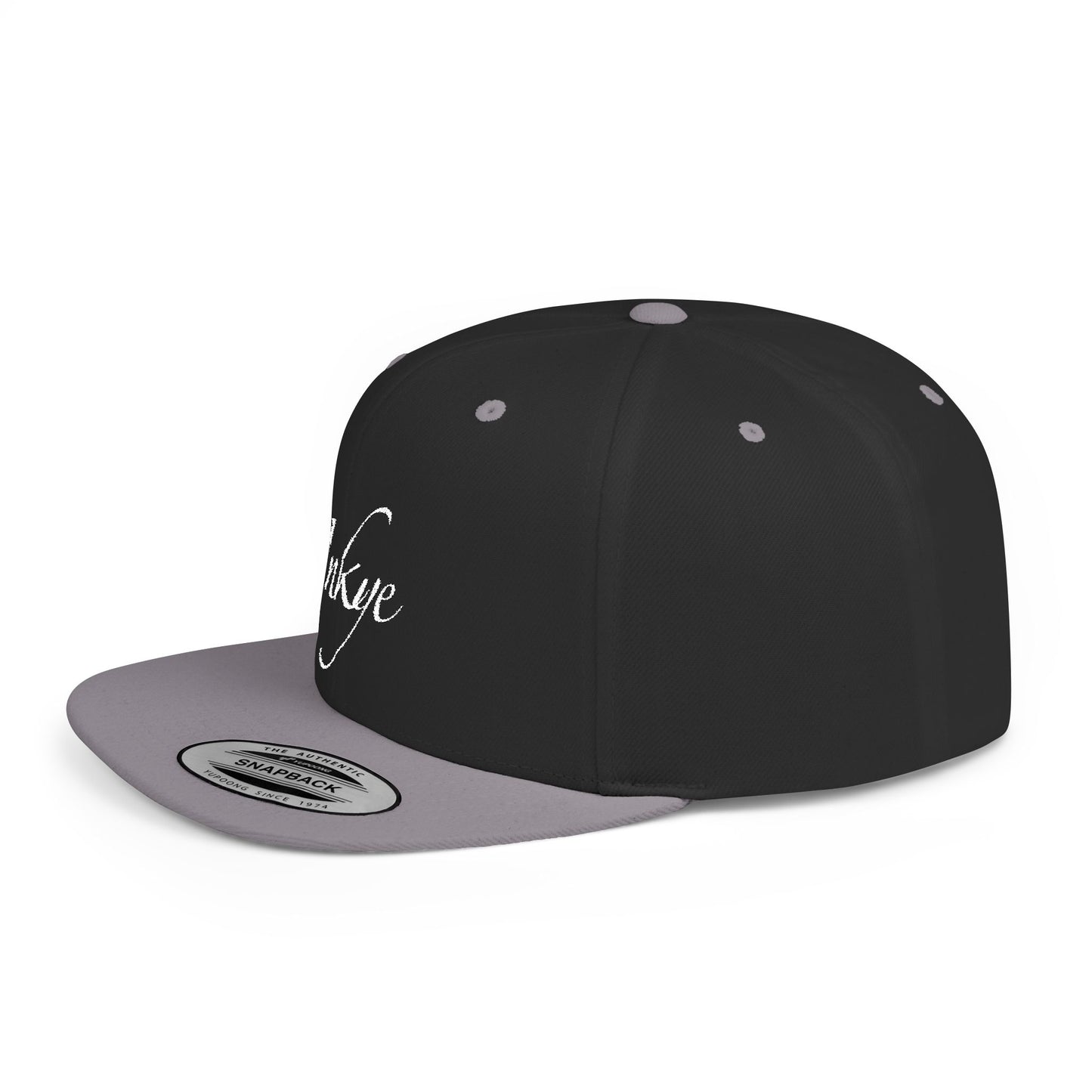 Hat "White Label" Inkye Logo Flat Bill Snapback