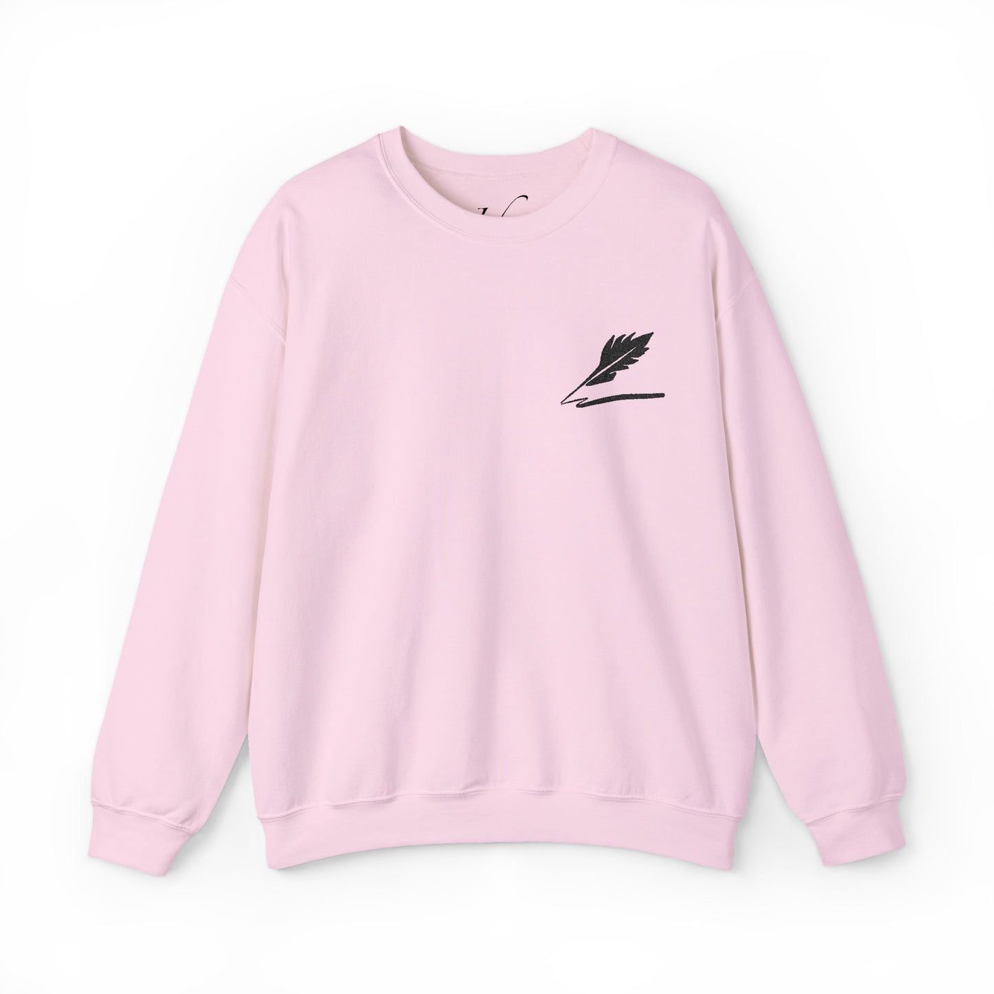 Embroider Unisex Bird Logo Crewneck Sweatshirt