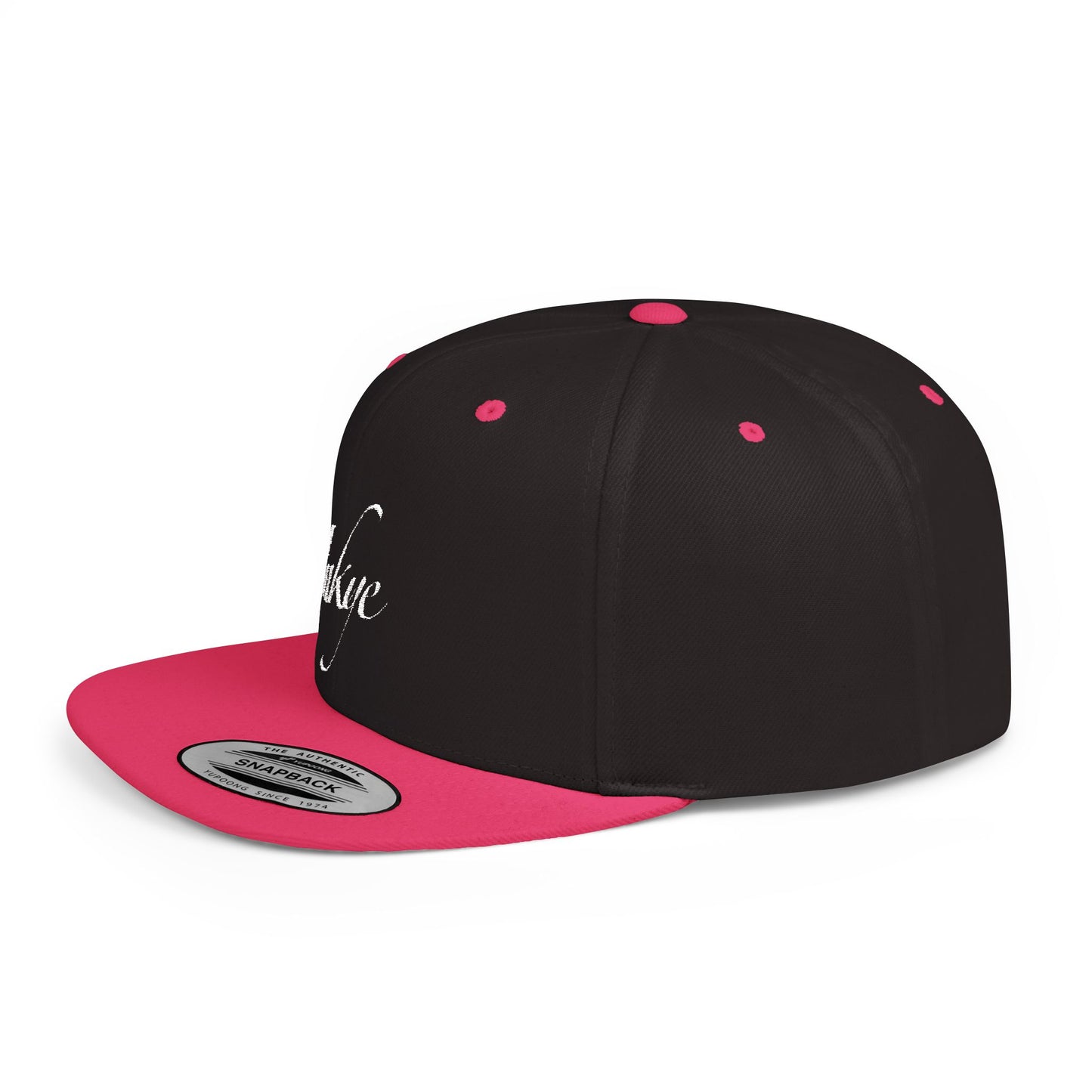 Hat "White Label" Inkye Logo Flat Bill Snapback