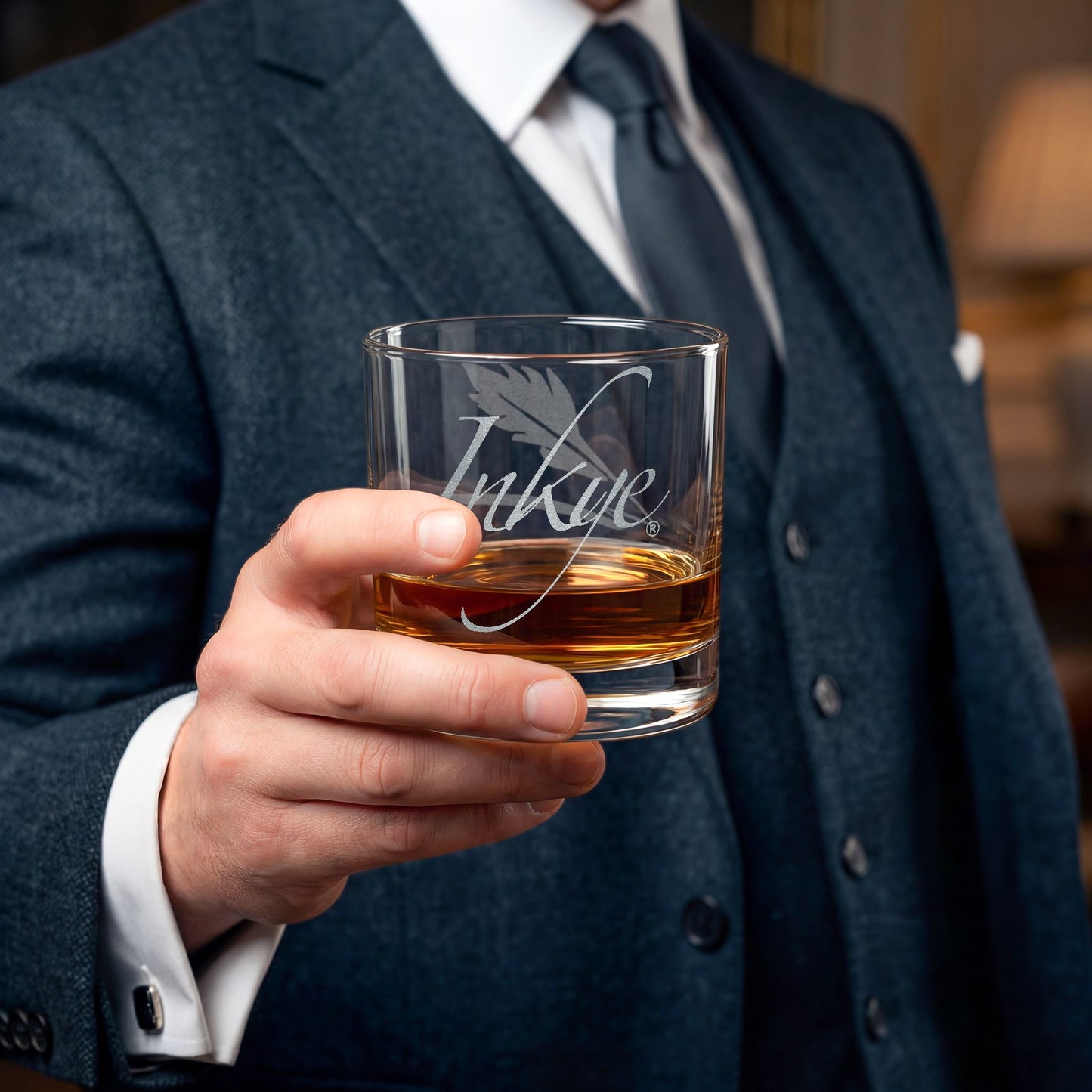 Glass Whiskey, 10.5oz (Engraved)