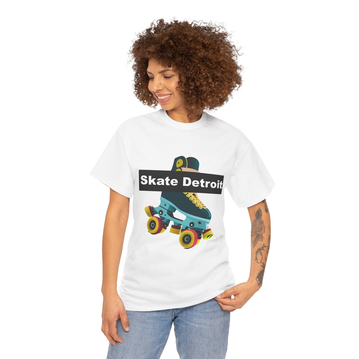 "Skating Detroit" Unisex Cotton Tee