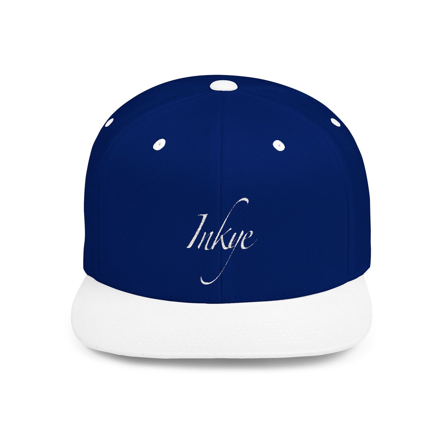Hat "White Label" Inkye Logo Flat Bill Snapback