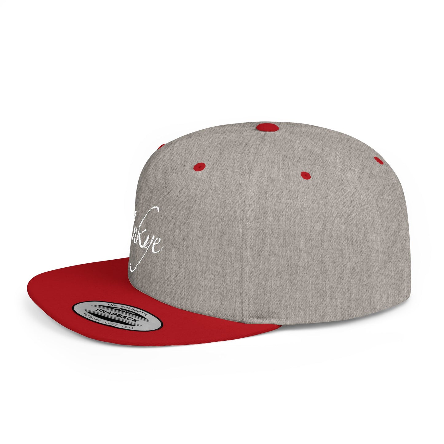 Hat "White Label" Inkye Logo Flat Bill Snapback