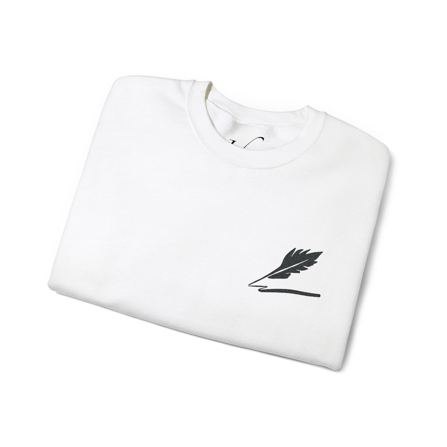 Embroider Unisex Bird Logo Crewneck Sweatshirt