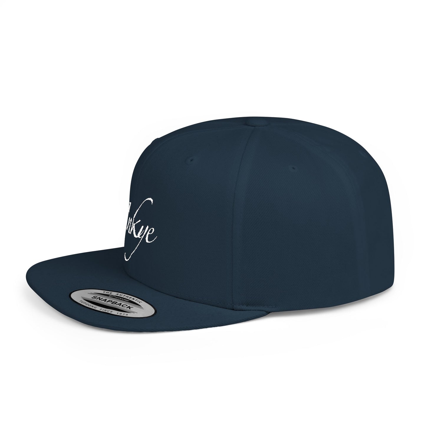 Hat "White Label" Inkye Logo Flat Bill Snapback