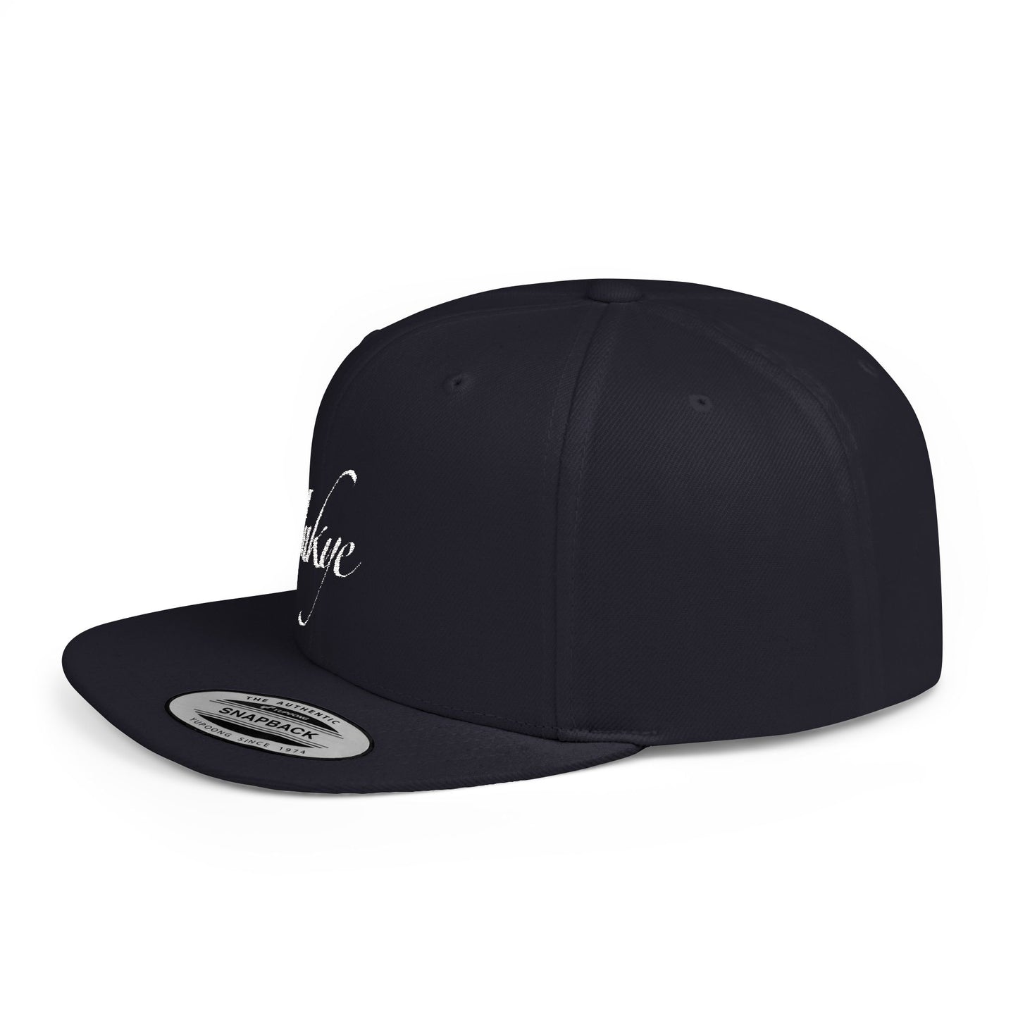 Hat "White Label" Inkye Logo Flat Bill Snapback