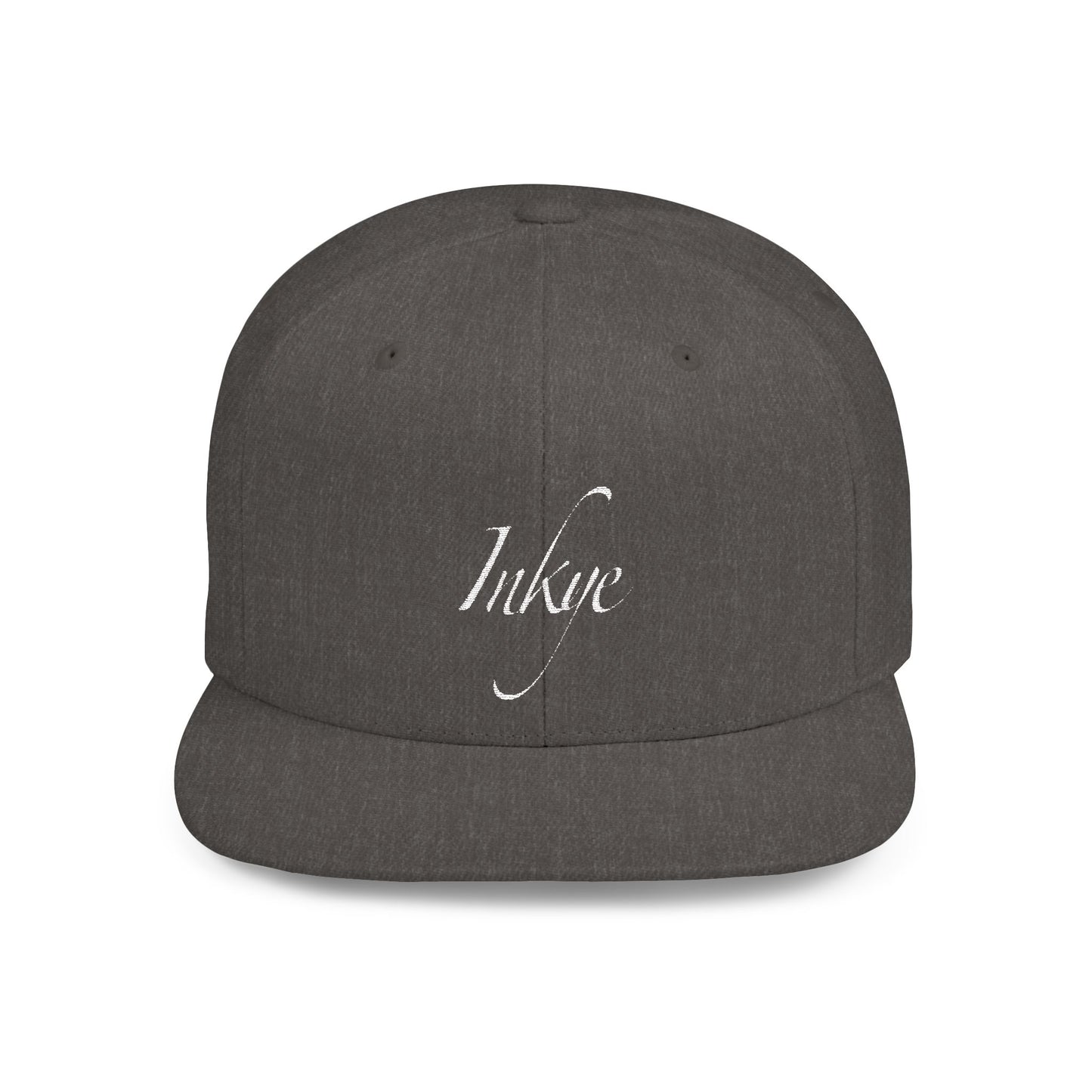 Hat "White Label" Inkye Logo Flat Bill Snapback