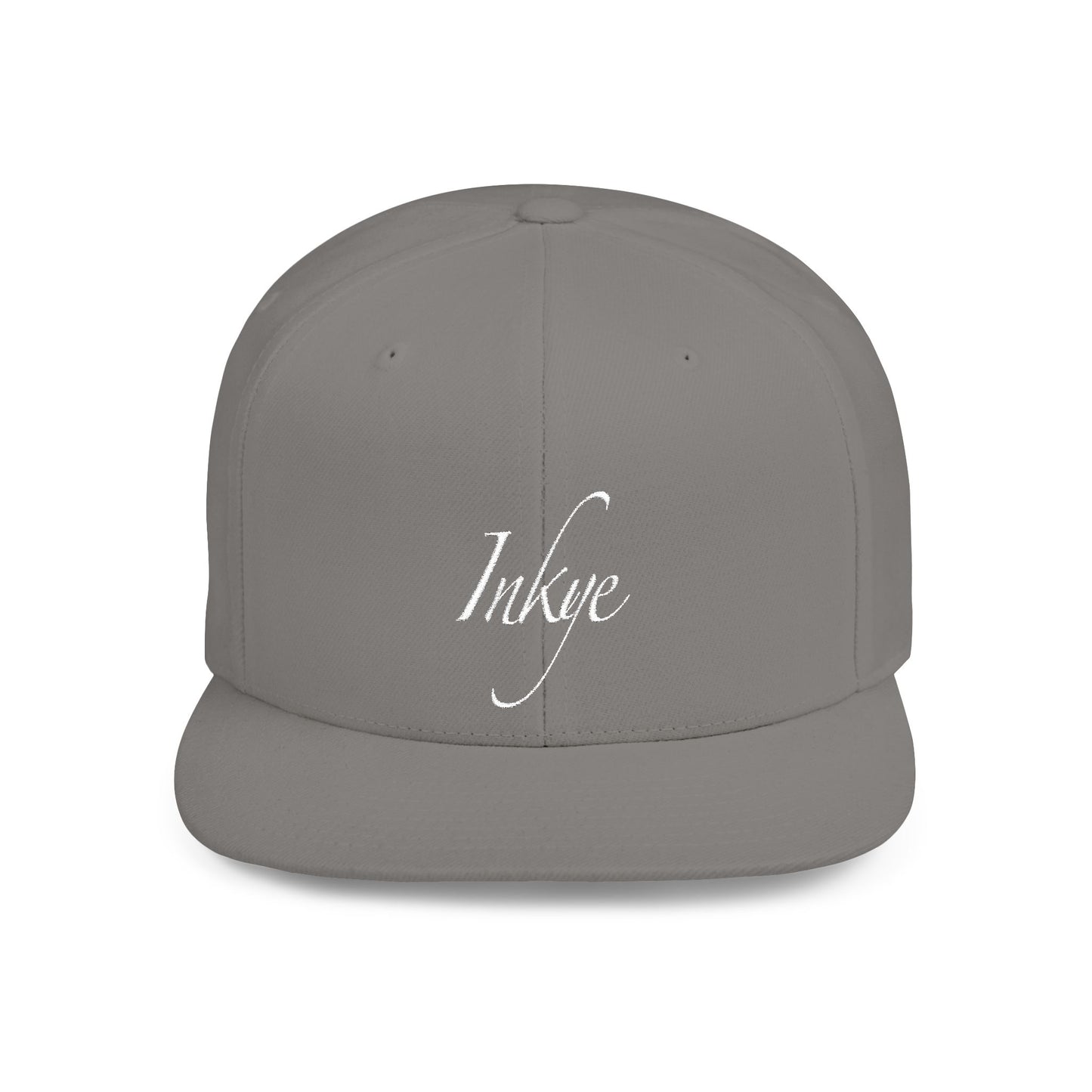 Hat "White Label" Inkye Logo Flat Bill Snapback