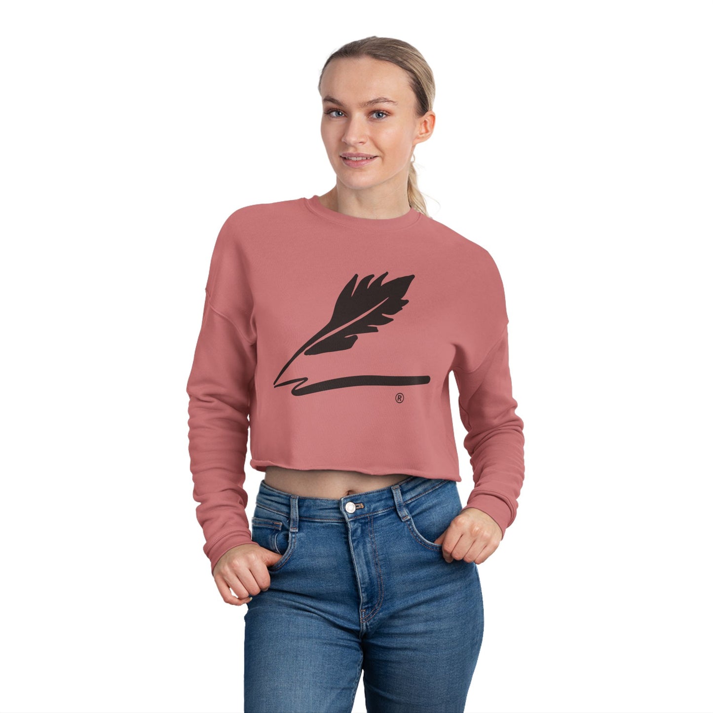 Women's Cropped Bird Logo Sweatshirt