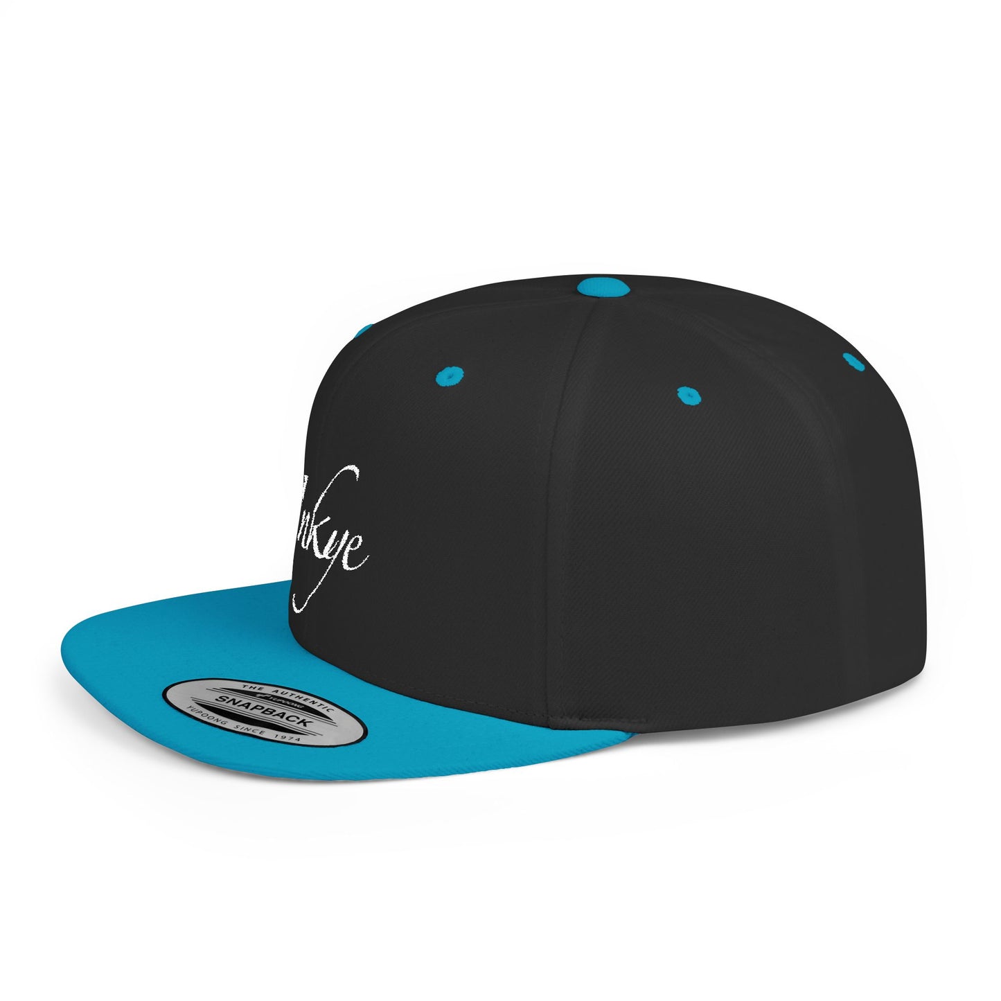 Hat "White Label" Inkye Logo Flat Bill Snapback