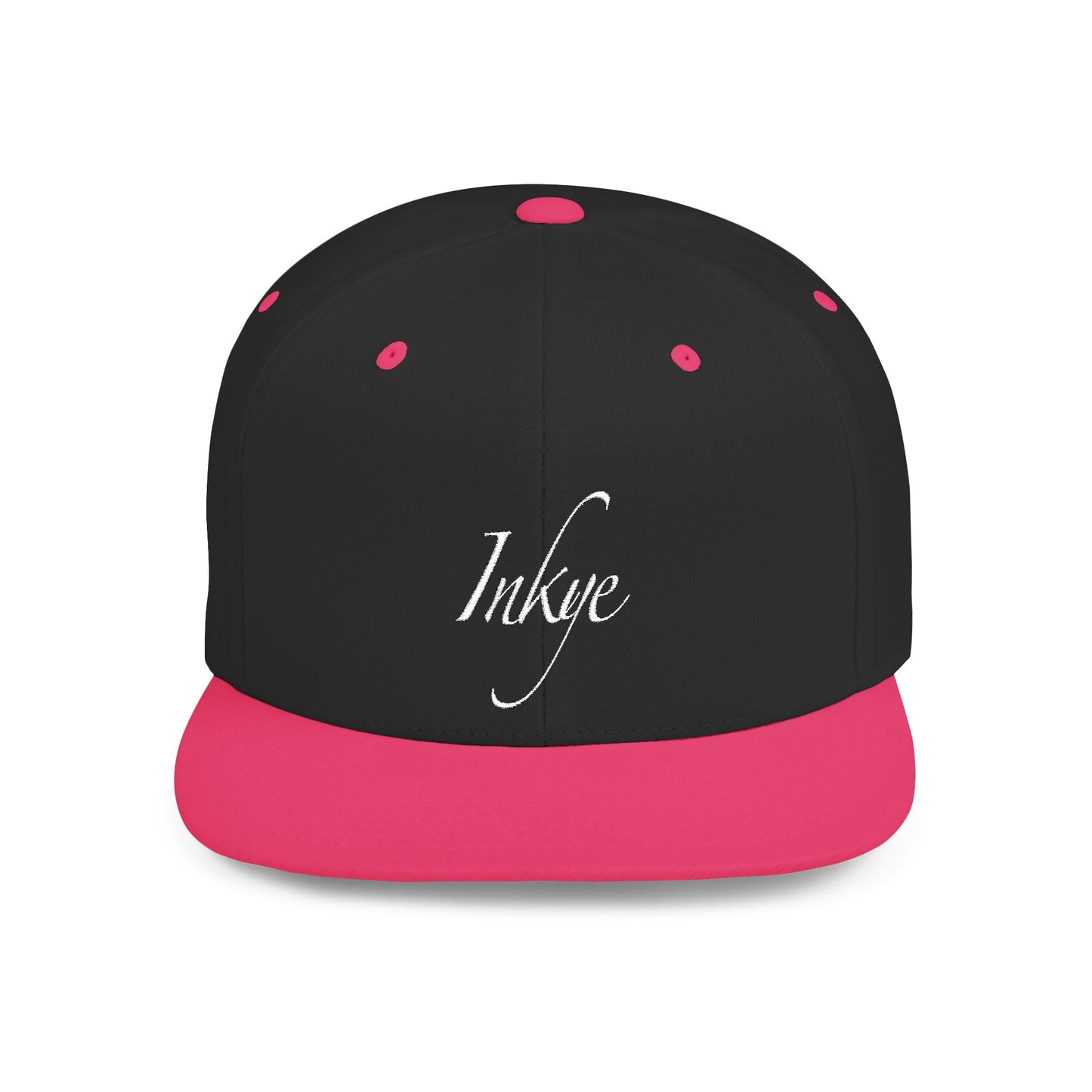 Hat "White Label" Inkye Logo Flat Bill Snapback