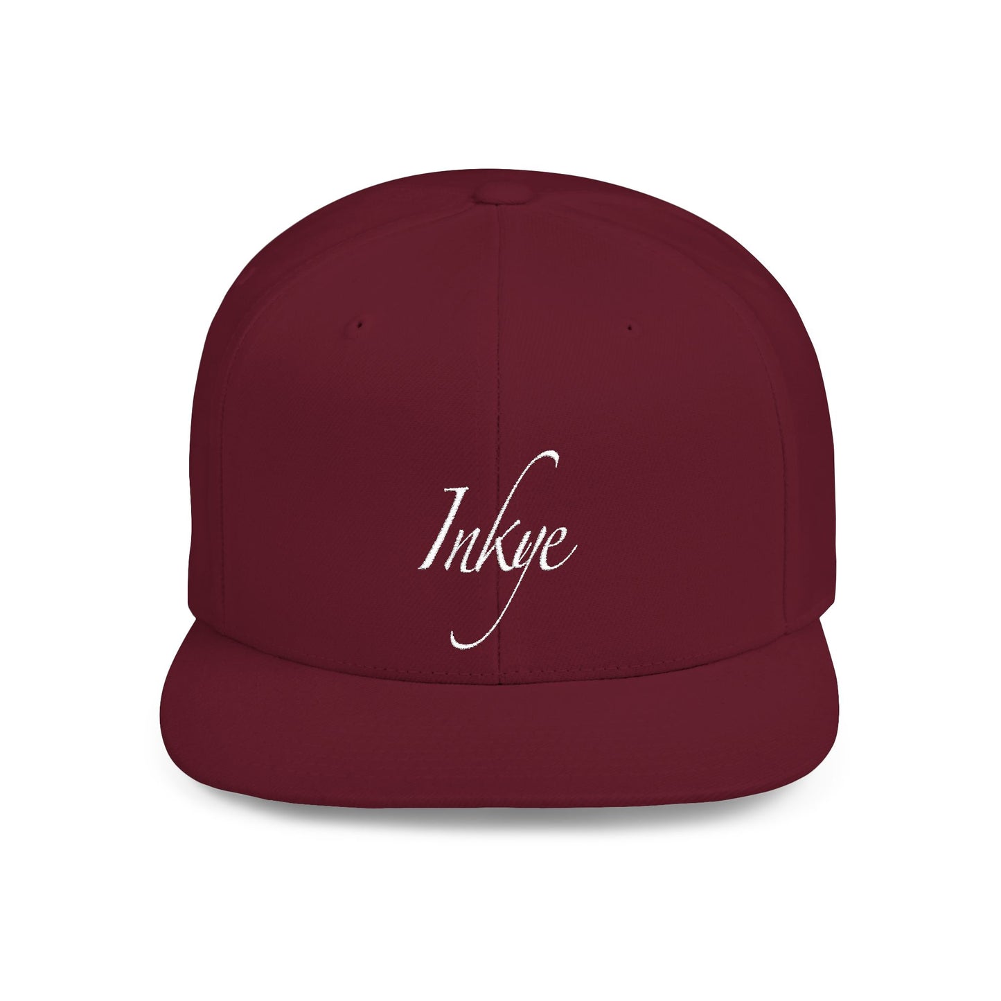 Hat "White Label" Inkye Logo Flat Bill Snapback