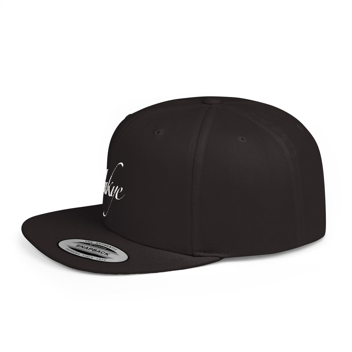Hat "White Label" Inkye Logo Flat Bill Snapback