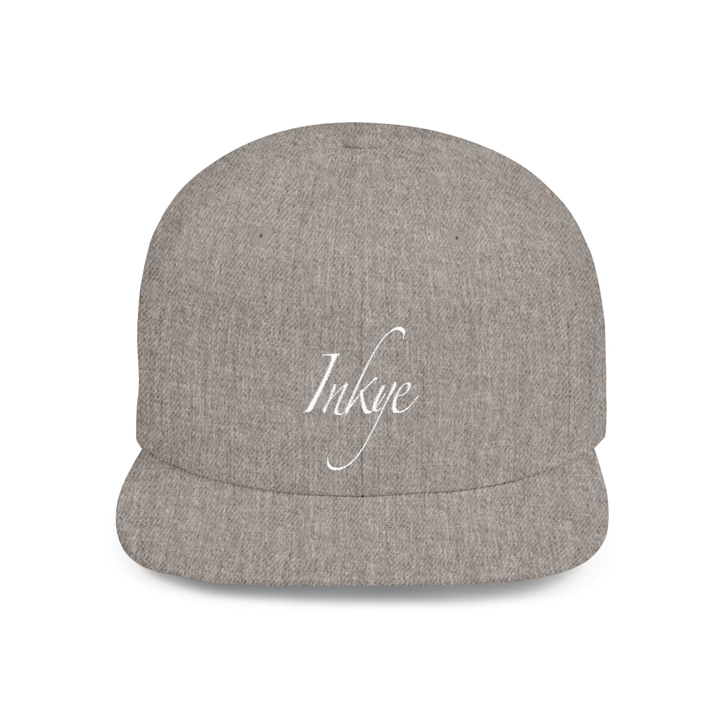 Hat "White Label" Inkye Logo Flat Bill Snapback